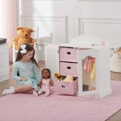 Badger Basket Mirrored Doll Armoire With Baskets -Dolls Discount Store GUEST 58eb2cc0 0efd 43d6 a607 88e0c3342d70