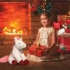 FAO Schwarz Pony With Tree Headband 12" Stuffed Animal