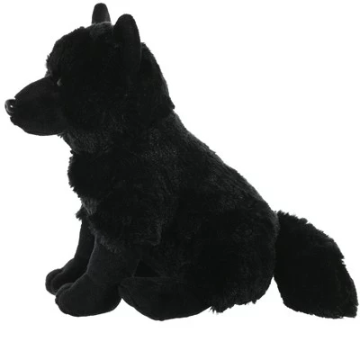 Wild Republic Cuddlekins Black Wolf Stuffed Animal, 12 Inches 4 Wild Republic Cuddlekins Black Wolf Stuffed Animal, 12 Inches - Image 2