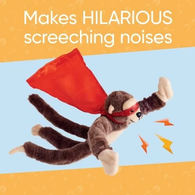 HearthSong Set Of Three Plush Flying Flingshot Howling Monkeys In Colorful Cloaks 5 HearthSong Set Of Three Plush Flying Flingshot Howling Monkeys In Colorful Cloaks - Image 3