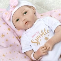 Paradise Galleries Reborn Baby Doll In Silicone-like Vinyl, 19 Inch Newborn Girl Baby Bundles: Born To Sparkle, 7-Piece Ensemble -Dolls Discount Store GUEST 5e6984a9 5ce8 433d 8430 dfab3e6c1c82