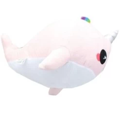Se7en20 Glitter Galaxy 12-Inch Rainbow Spout Pink Narwhal Collectible Plush