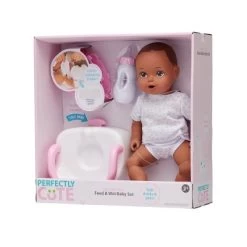 Perfectly Cute Feed & Wet 14" Baby Set - Brunette With Brown Eyes -Dolls Discount Store GUEST 5f218326 c876 429a a7f9 2c73a2b7a0e6