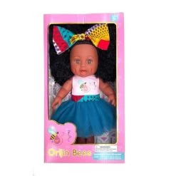 Orijin Bees Fro Zizzy 12" Baby Bee Doll - Black Hair With Brown Eyes -Dolls Discount Store GUEST 60781a73 9175 41e1 b1a0 d0f856bd13ac