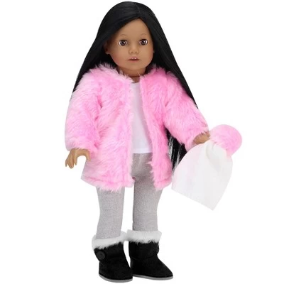 Sophia’s Coat, Winter Hat, Leggings And Boots For 18" Dolls, Pink 3 Sophia’s Coat, Winter Hat, Leggings And Boots For 18" Dolls, Pink
