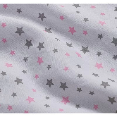 Badger Basket Scrollwork Metal Triple Doll Bunk Bed With Ladder And Bedding - Silver/Pink/Stars 6 Badger Basket Scrollwork Metal Triple Doll Bunk Bed With Ladder And Bedding - Silver/Pink/Stars - Image 4