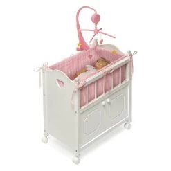 Badger Basket Cabinet Doll Crib With Gingham Bedding And Free Personalization Kit - White/Pink 14 Badger Basket Cabinet Doll Crib With Gingham Bedding And Free Personalization Kit - White/Pink -Dolls Discount Store GUEST 66d8db5e 4f1b 44ba bfd7 ee77c95876b6