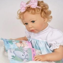 Paradise Galleries Reborn Toddler Girl Doll Story Time, 21 Inch With Light Blonde Hair And Blue Eyes, Made In SoftTouch Vinyl 14 Paradise Galleries Reborn Toddler Girl Doll Story Time, 21 Inch With Light Blonde Hair And Blue Eyes, Made In SoftTouch Vinyl -Dolls Discount Store GUEST 686099f6 f4a4 4d91 a04f 137bc1c0a85f