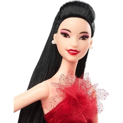 Barbie Signature 2022 Holiday Collector Doll - Straight Black Hair 4 Barbie Signature 2022 Holiday Collector Doll - Straight Black Hair - Image 2