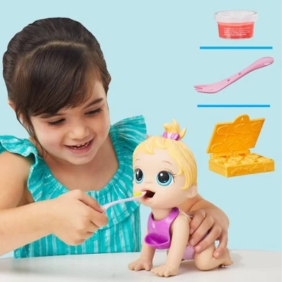 Baby Alive Lil Snacks Baby Doll - Blonde Hair 9 Baby Alive Lil Snacks Baby Doll - Blonde Hair - Image 7