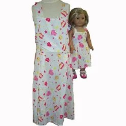 Doll Clothes Superstore Matching Girls And Doll Clothes Glittering Hearts Size 7