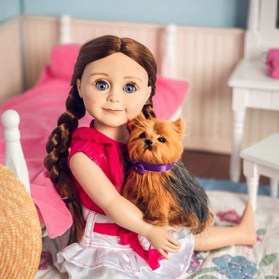 The Queen's Treasures Teacup Yorkie Puppy, Collar, & Leash For 18" Dolls 4 The Queen's Treasures Teacup Yorkie Puppy, Collar, & Leash For 18" Dolls - Image 2