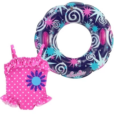 Sophia’s Ruffle Polka Dot Bathing Suit & Inner Tube Set For 18” Dolls, Hot Pink 5 Sophia’s Ruffle Polka Dot Bathing Suit & Inner Tube Set For 18” Dolls, Hot Pink - Image 3