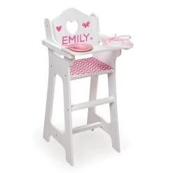 Badger Basket Doll High Chair With Accessories And Free Personalization Kit -Dolls Discount Store GUEST 73705c40 430b 4e74 b011 5134c16bcb71
