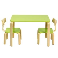 Costway 3 Piece Kids Wooden Table And 2 Chairs Set Children Activity Art Desk Furniture/Activity Art Desk Furniture -Dolls Discount Store GUEST 74ca85f7 6b85 44b7 9e33 b37c2ba1d5e2