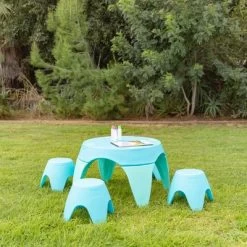ECR4Kids Ayana Table And Stool Set, Plastic Kids' Table And Chairs -Dolls Discount Store GUEST 7574ccdd 9176 4bd8 8300 089e36a636e6