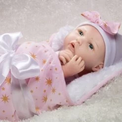 Paradise Galleries Reborn Baby Doll In Silicone-like Vinyl, 19 Inch Newborn Girl Baby Bundles: Born To Sparkle, 7-Piece Ensemble -Dolls Discount Store GUEST 75c353ce 98c8 4312 b666 b4f576e3bbae