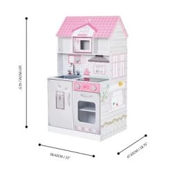 Teamson Kids 'Wonderland' Children's 2 In 1 Doll House & Play Kitchen TD-12515P -Dolls Discount Store GUEST 77f42a3c 395d 4669 974a e2311645bb2e