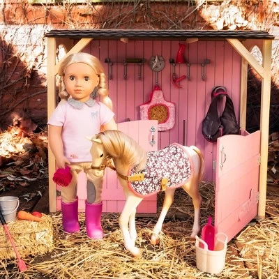 Our Generation Palomino Horse Foal Accessory Set For 18" Dolls 3 Our Generation Palomino Horse Foal Accessory Set For 18" Dolls