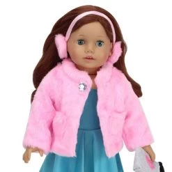 Sophia’s Pink Faux Fur Coat And Earmuff Headband Set For 18" Dolls -Dolls Discount Store GUEST 7ddb6189 de1f 4178 841f e7c18b2ed2e3