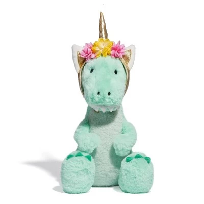 FAO Schwarz 12" Sparklers T-Rex With Removable Fantasy Headband Toy Plush 4 FAO Schwarz 12" Sparklers T-Rex With Removable Fantasy Headband Toy Plush - Image 2