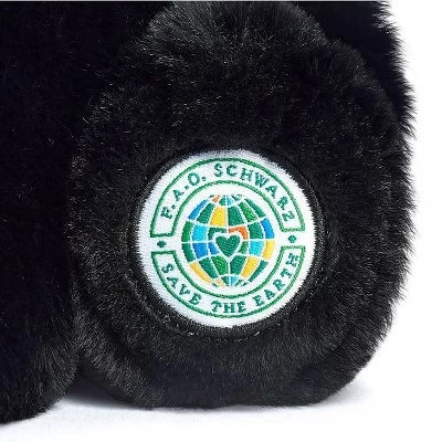 FAO Schwarz 10" Planet Love Recycled Bottle Black Panther Toy Plush 9 FAO Schwarz 10" Planet Love Recycled Bottle Black Panther Toy Plush - Image 7