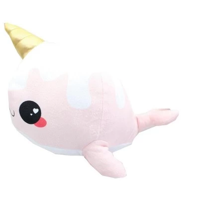 Se7en20 Glitter Galaxy 12-Inch Ice Cream Cone Horn Pink Narwhal Collectible Plush 3 Se7en20 Glitter Galaxy 12-Inch Ice Cream Cone Horn Pink Narwhal Collectible Plush