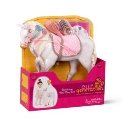 Our Generation 12" Hair Play Foal - Glitter & Hearts Andalusian Horse In White -Dolls Discount Store GUEST 8c81c0ce ab55 493c a4ae ea1476fc52c1