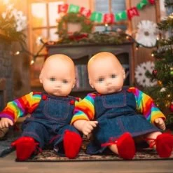 The Queen's Treasures 15 Inch Doll Clothes Rainbow Tee Shirt And Overalls -Dolls Discount Store GUEST 8db12305 5673 4657 a925 397c311799a7