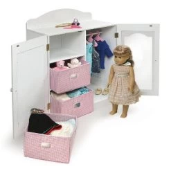 Badger Basket Mirrored Doll Armoire With Baskets -Dolls Discount Store GUEST 9a7e47cb 3ca6 4e8e 8661 88807356fb36