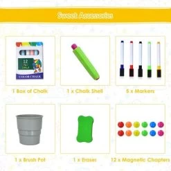 Costway 3-in-1 Kids Art Easel Double-Sided Tabletop Easel W/Art Accessories -Dolls Discount Store GUEST 9be8c39b 4173 4e2f b73d 358e2a974d7e