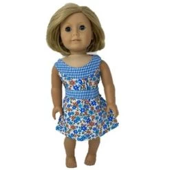 Size 10 Matching Girl And Doll Blue Flower Sundress -Dolls Discount Store GUEST 9bf785e9 6f6e 4eb7 9ead 49571d281b66