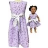 Doll Clothes Superstore Size 4 Matching Girl And Doll Long Purple Flower Dresses -Dolls Discount Store GUEST 9c55b9a4 bc17 411f 8dac 4e2a9eb77609