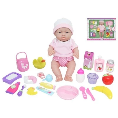 JC Toys Deluxe La Newborn 12" Doll All Vinyl Nursery 25 Piece Gift Set 5 JC Toys Deluxe La Newborn 12" Doll All Vinyl Nursery 25 Piece Gift Set - Image 3