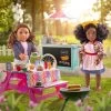 Our Generation Picnic Table Set With Play Food Accessories For 18" Dolls - Pink -Dolls Discount Store GUEST 9db4c207 a80f 46df b637 62257efe8cb0