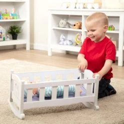 Melissa & Doug Mine To Love Doll Cradle -Dolls Discount Store GUEST a1859956 1a29 43ae b981 4784aba1886c