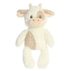 Ebba Huggy Collection 13" Clover Cow White Stuffed Animal -Dolls Discount Store GUEST a20c69cd 756f 4f31 9916 a6d50ccbe81c