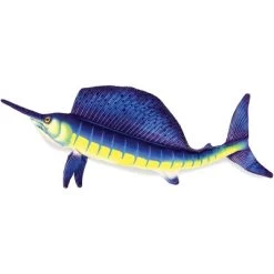 Underwraps Real Planet Sword Fish Blue 35.5 Inch Realistic Soft Plush