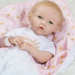Paradise Galleries Reborn Baby Doll In Silicone-like Vinyl, 19 Inch Newborn Girl Baby Bundles: Born To Sparkle, 7-Piece Ensemble -Dolls Discount Store GUEST b03d29ab 2151 43f1 8345 148c8e73d3bc
