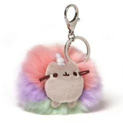 Enesco Pusheenicorn Pusheen Unicorn 4" Plush Poof Keychain