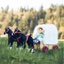 The Queen's Treasures 18 In Doll Covered Prairie Wagon/Sleigh And 2 Horses 13 The Queen's Treasures 18 In Doll Covered Prairie Wagon/Sleigh And 2 Horses -Dolls Discount Store GUEST b547d62e 274a 43ac b473 ab0f35a4138e