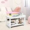 Costway Solid Wood Kids Activity Play Table Block Table Multifunction W/Storage White -Dolls Discount Store GUEST b666db0c d0a0 4aba bde5 caf03545eef9