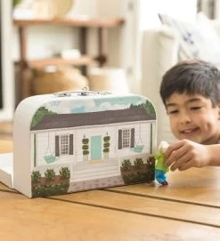 HearthSong 11 Inch Rainbow Cottage Travel Dollhouse Set With 2 Dolls And 5 Piece Furniture Set -Dolls Discount Store GUEST ba15824a 3570 4228 b19d 40a664443047