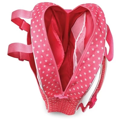 Badger Basket Doll Travel Backpack With Plush Friend Compartment - Star Pattern 6 Badger Basket Doll Travel Backpack With Plush Friend Compartment - Star Pattern - Image 4