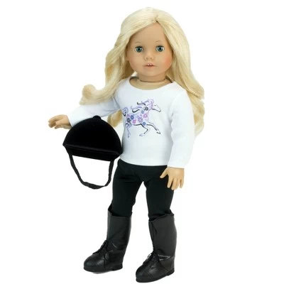 Sophia’s 4 Piece Horseback Riding Outfit With Riding Boots Set For 18'' Dolls, Black 4 Sophia’s 4 Piece Horseback Riding Outfit With Riding Boots Set For 18'' Dolls, Black - Image 2
