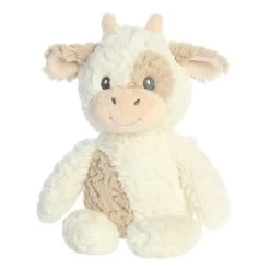 Ebba Huggy Collection 13" Clover Cow White Stuffed Animal -Dolls Discount Store GUEST bbcf8c96 aefc 41ba 8860 7a5b38241f4b