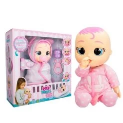 Cry Babies Newborn Coney Interactive Baby Doll With 20+ Baby Sounds And Interactive Bracelet