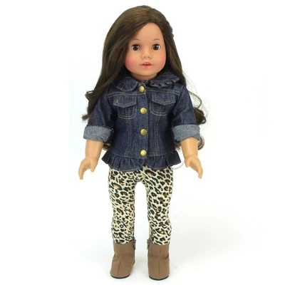 Sophia’s Jean Jacket, Leggings, And Boots Set For 18" Dolls 4 Sophia’s Jean Jacket, Leggings, And Boots Set For 18" Dolls - Image 2
