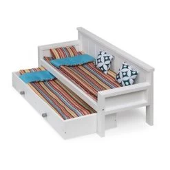 Sofa/Daybed With Trundle For 18" Dolls - White/Multi 16 Sofa/Daybed With Trundle For 18" Dolls - White/Multi -Dolls Discount Store GUEST bf2b08b1 9152 43dd a2f8 cae99e747549