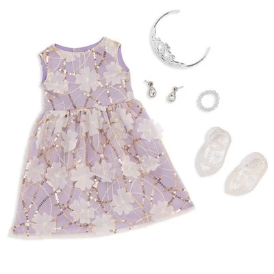 Our Generation Ambreal With Tiara & Floral Gown Outfit 18" Fashion Doll 5 Our Generation Ambreal With Tiara & Floral Gown Outfit 18" Fashion Doll - Image 3